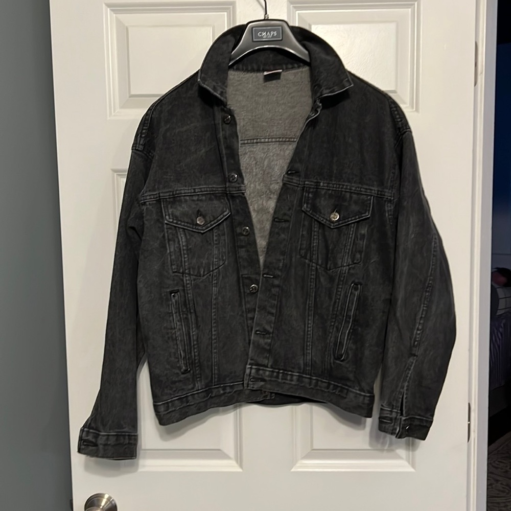 Black Jean jacket made in the USA
